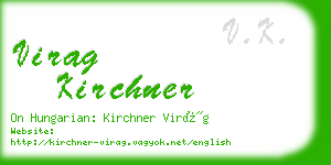 virag kirchner business card